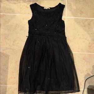 Speechless Black Glitter Kids Dress